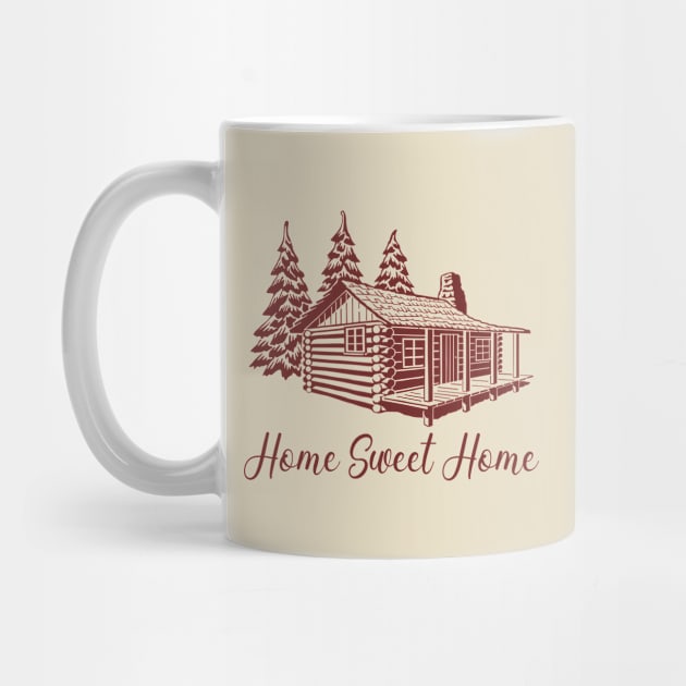 Log Cabin Home Sweet Home by KayBee Gift Shop